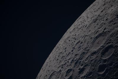 Moon limb with far side craters